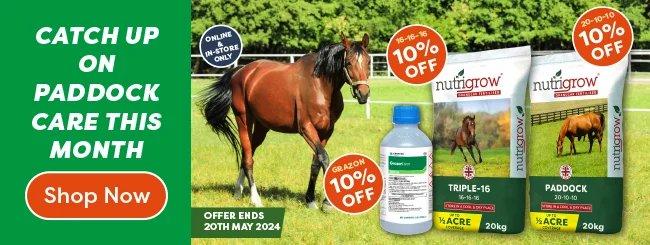 Catch up on paddock care with 10% off offers