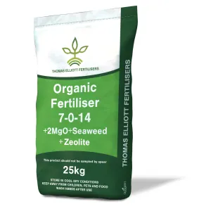Thomas Elliot 7-0-14 + 2MgO Organic Fertiliser 25kg