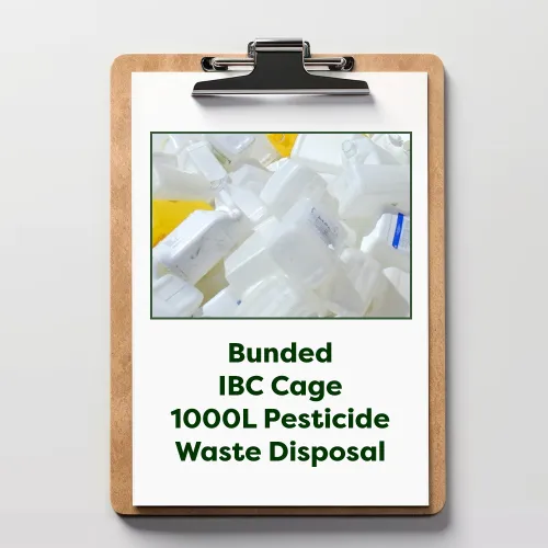  Bunded IBC Cage 1000L Pesticide Waste Disposal