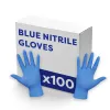 Blue Nitrile Gloves - Box Of 100